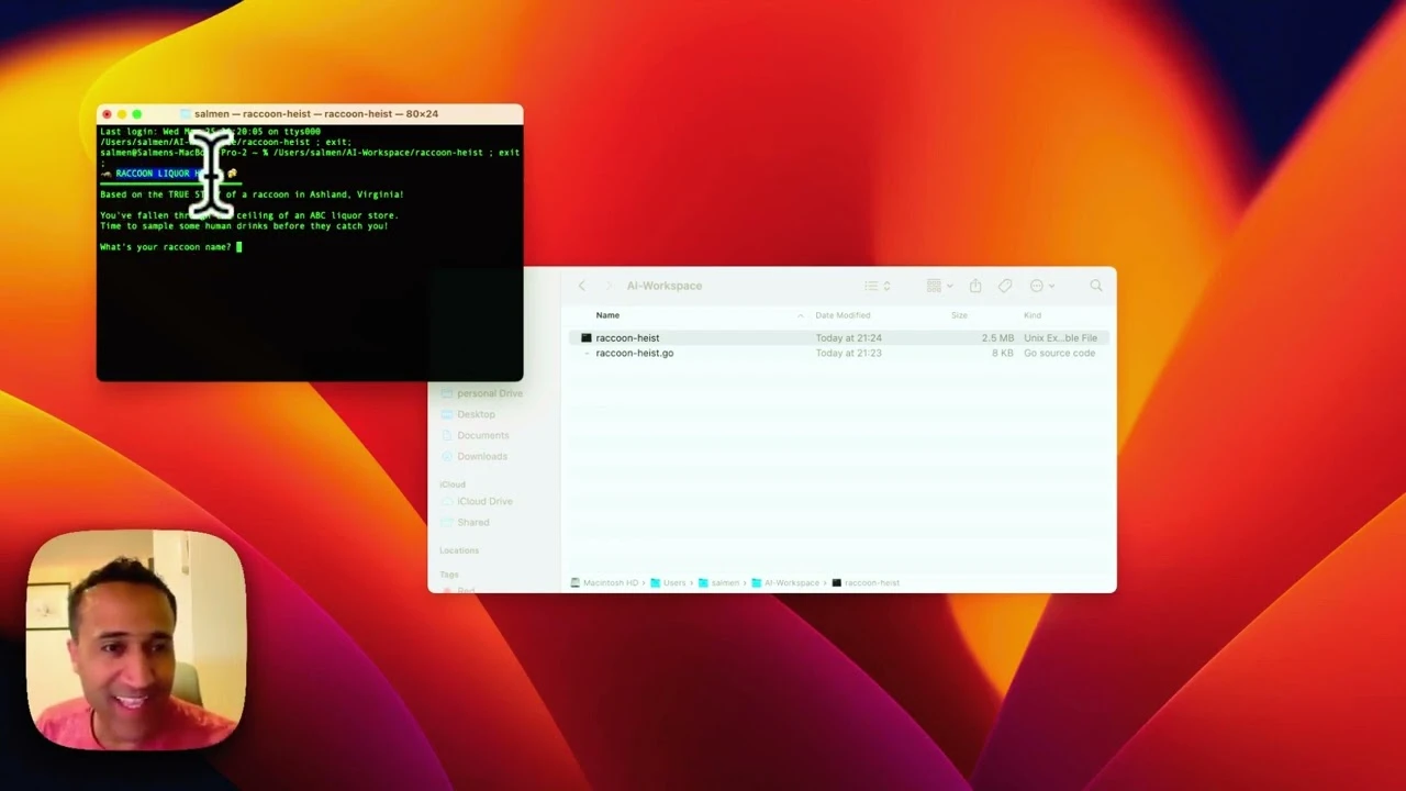 Salmex I/O desktop app showing chat interface with autonomous agent